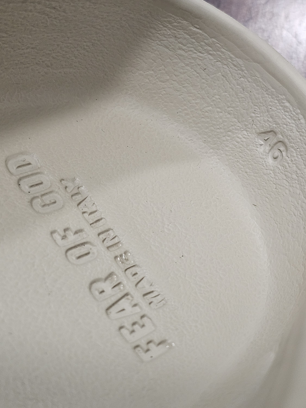 Fear of God Cream 'The California' Slip-On Clog Shoes - Picture 6 of 11